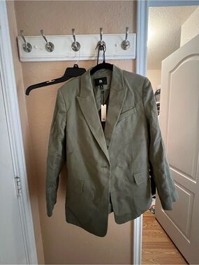Banana Republic Olive Green Blazer Jacket - Women's Tailored Coat